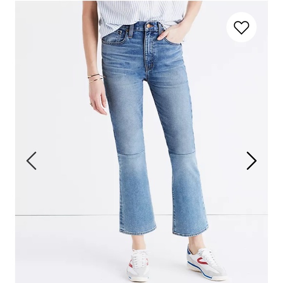 Madewell Denim - MADEWELL Retro Crop Bootcut Jeans: Two-Tone